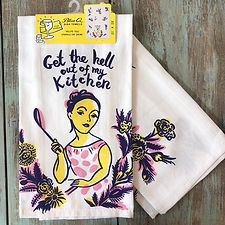 Get The Hell Out Dish Towel