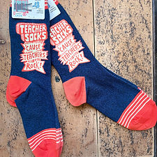 Teachers Rock Women's Crew Socks