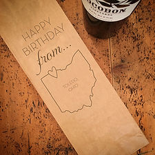 Local Happy Birthday From...Wine Bag