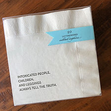 Truthful Leggings Cocktail Napkins