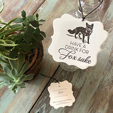 Fox Wine Tags