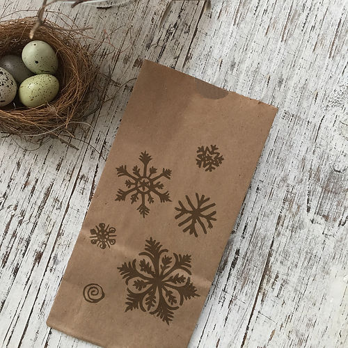 Snowflakes Snack Bag