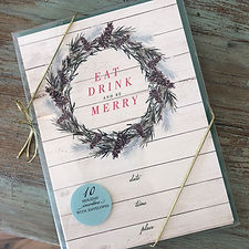 Eat, Drink, Be Merry Fill-In Invite