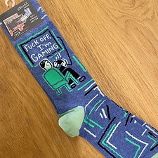 Fuck Off, I'm Gaming Men's Crew Socks
