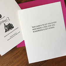 Someone Else's Words Card