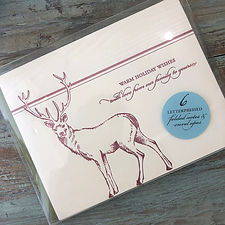 Woodgrain Buck Boxed Cards