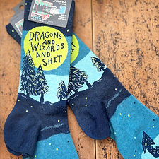 Dragons and Wizards Men's Crew Socks