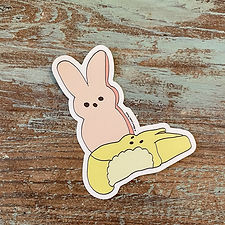Bunny Peeps Sticker