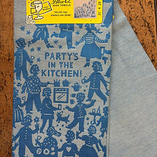 Party in the Kitchen Woven Dish Towel