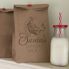Santa's Lunch Sack Lunch Bags