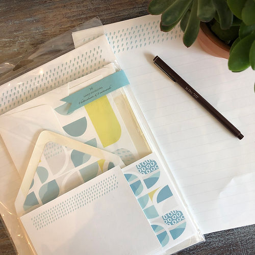 Vintage Geometry Stationery Kit