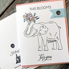 Elephant Bloom Card