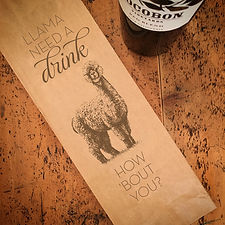 Llama Wine Bag