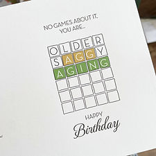Birthday Wordle Card