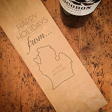 Local Happy Holidays From...Wine Bag