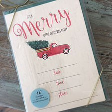 Merry Little Party Fill-In Invite