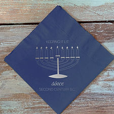 Keeping It Lit Blue Cocktail Napkins