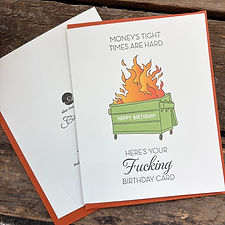 Dumpster Birthday Card