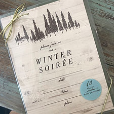 Pine Trees Fill-In Invite