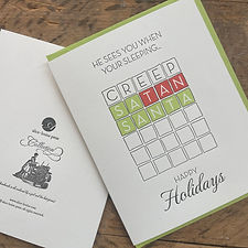 Santa Wordle Boxed Cards