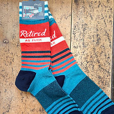 Retired As Fuck Men's Crew Socks