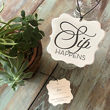 Sip Happens Wine Tags