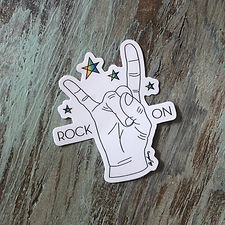 Rock On Sticker