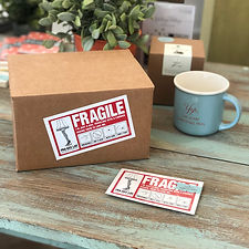 Fragile Shipping Label Small