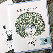 Spring Hair Card