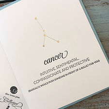 Cancer Zodiac Card (June 21 - July 22)
