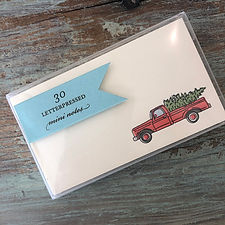 Christmas Truck Mini Note
