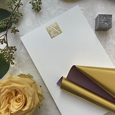 Ornamental Initials Note Pad