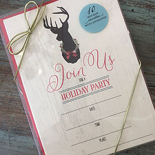Deer Wreath Fill-In Invite