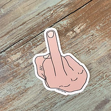 Middle Finger Sticker
