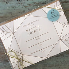 Modern Snowflake Fill-In Invite
