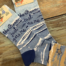 The Ocean Just Gets Me Women's Crew Socks