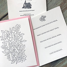 Love Floral Card with Inside Greeting