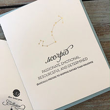 Scorpio Zodiac Card (Oct 23 - Nov 21)