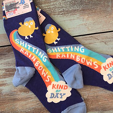 Shitting Rainbows Women's Crew Socks
