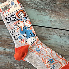 My Cat Is Cool As Fuck Women's Crew Socks