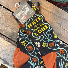 Hate Will Fucking Lose Men's Crew Socks