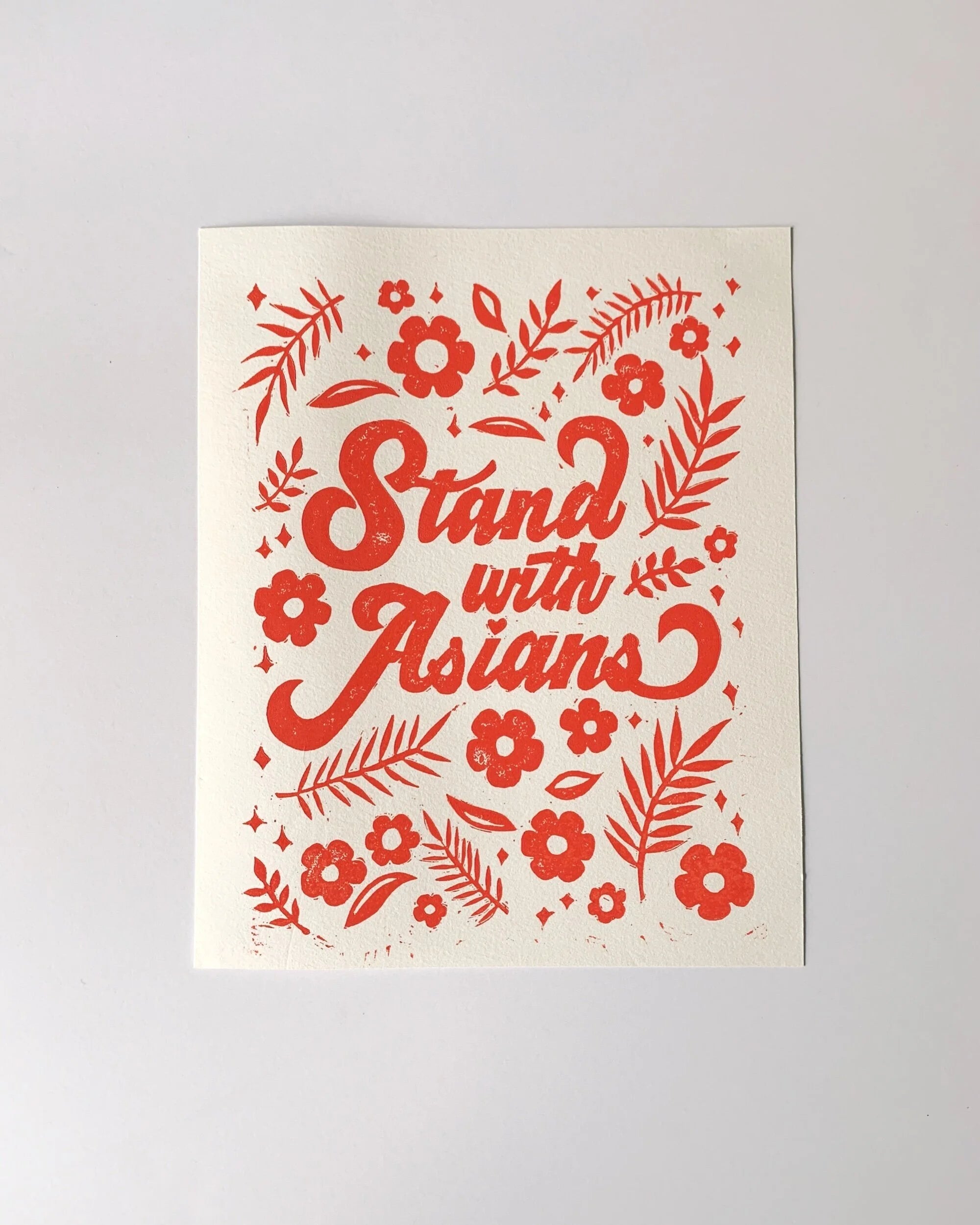 Stand with Asians Print