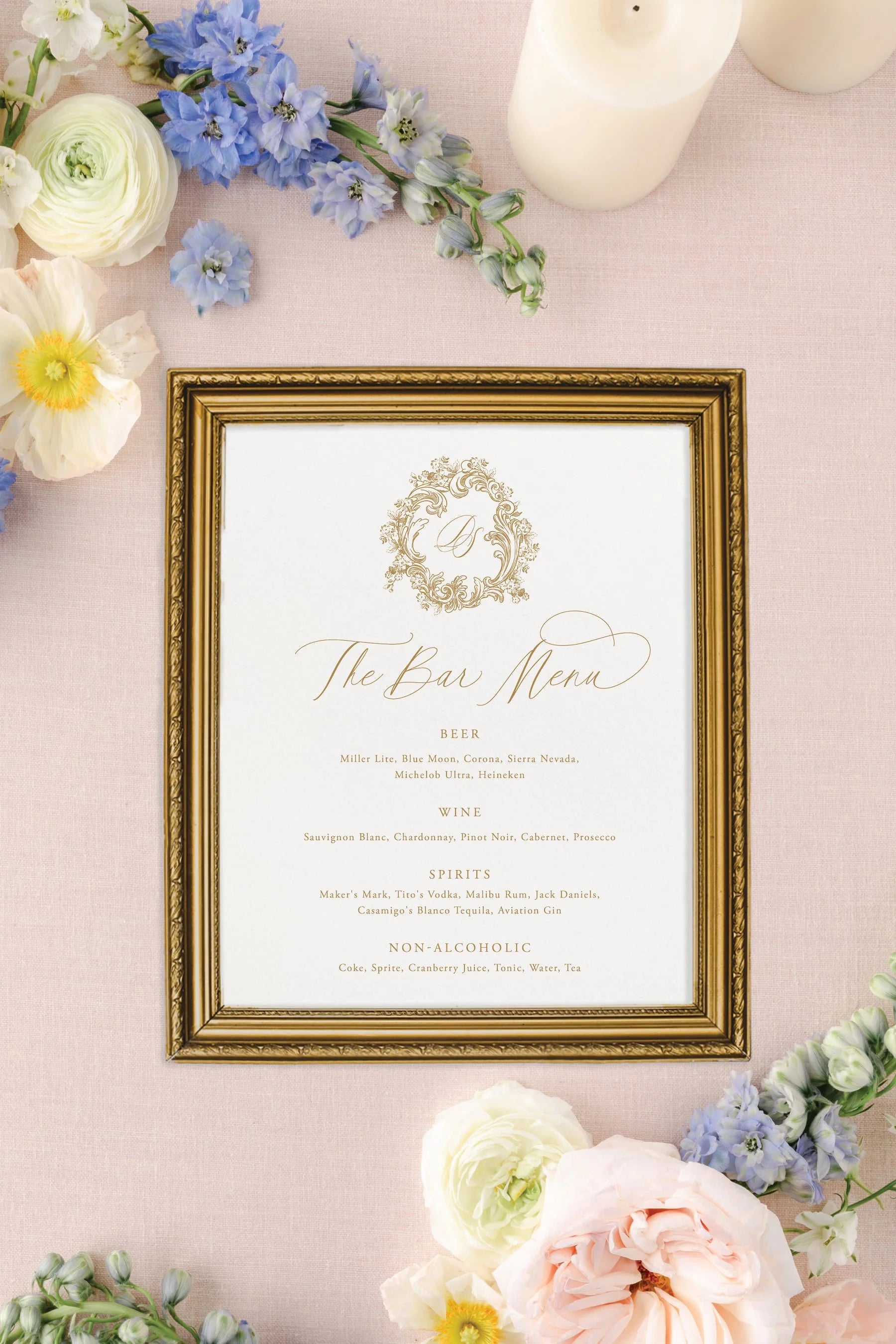 Tavi | Wedding Bar Menu