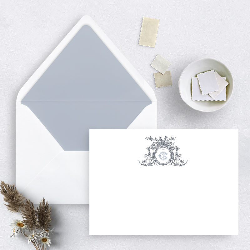 Classic Blue Crest Kids Notelets