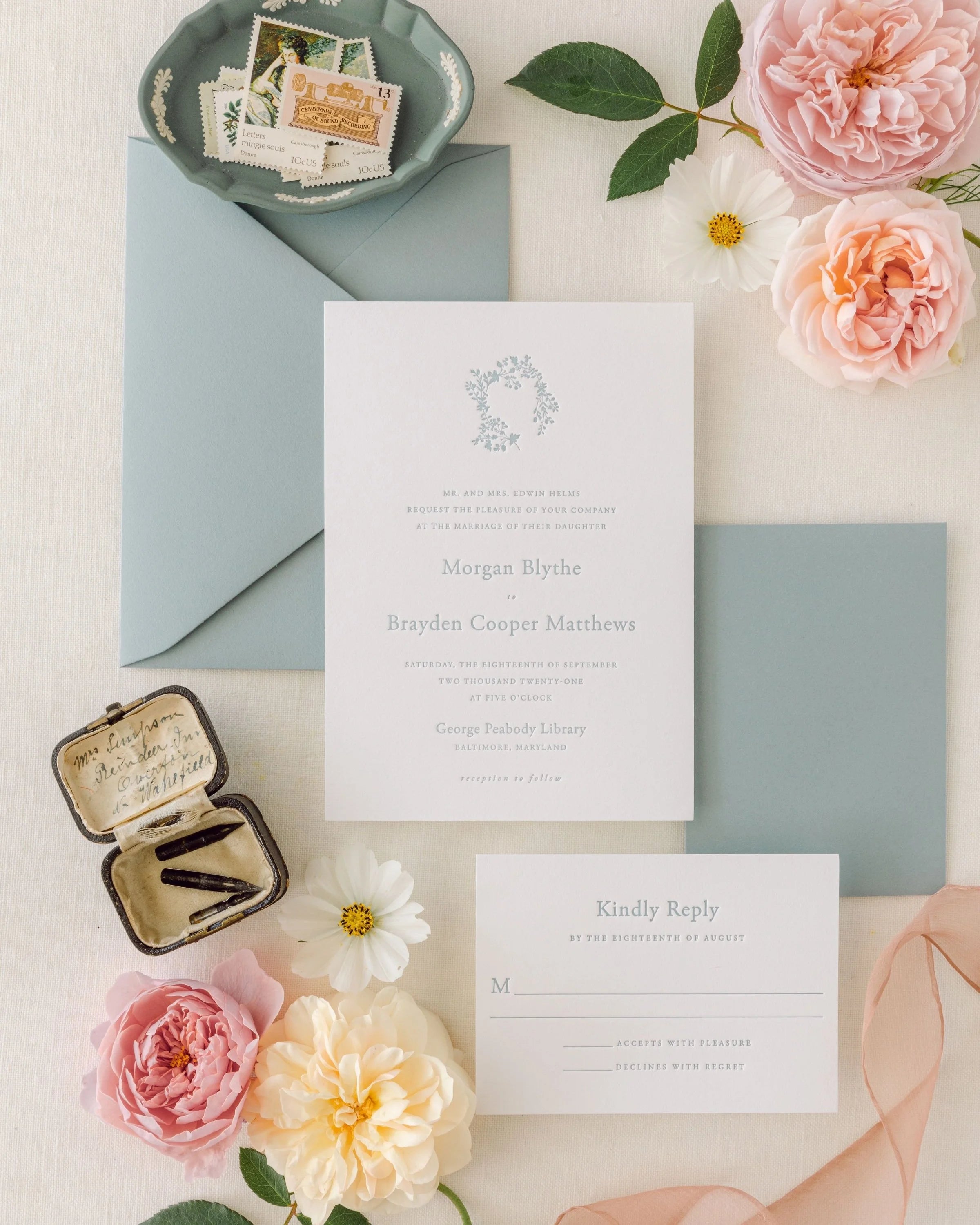 Diana | Wedding Invitation with RSVP