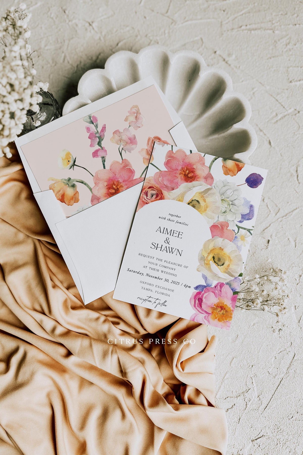 Floral Wedding Invitation | Template