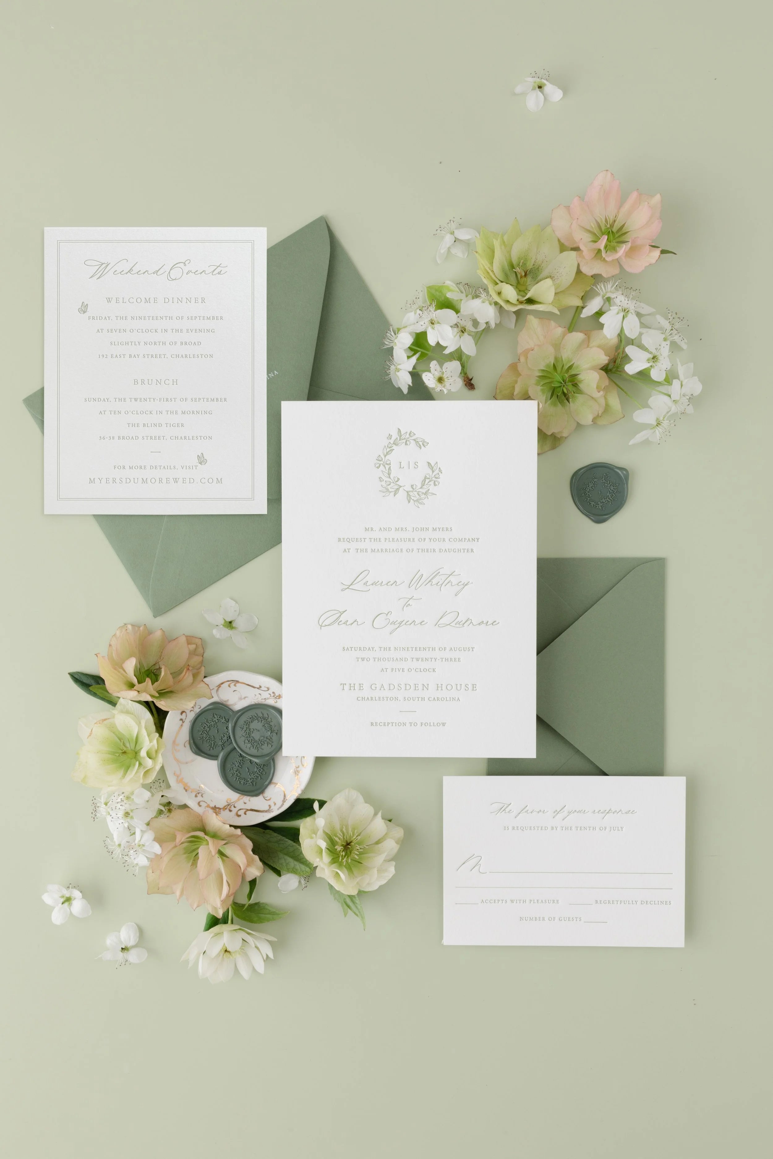 Twiggy | Wedding Invitation with RSVP + Details Card