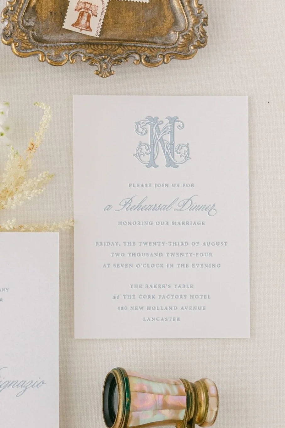 Rehearsal Dinner Insert Card