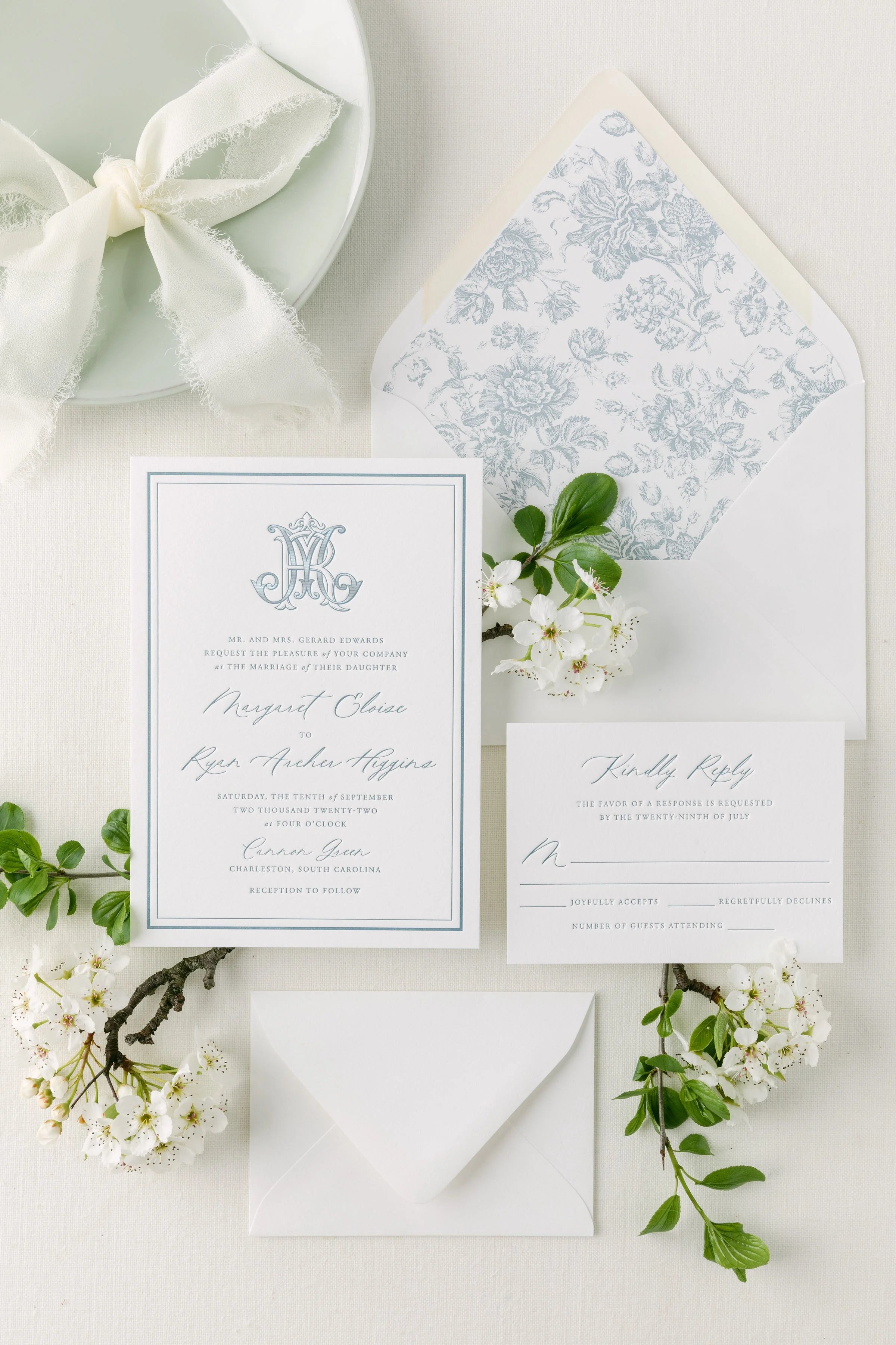 Cindy | Wedding Invitation with RSVP