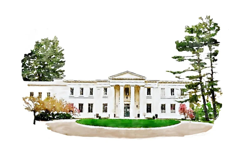 Watercolor venue illustration